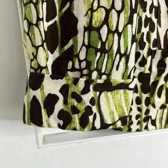 Vintage Bob Mackie Linen Studio Jacket in fabulous Print Size  12 - Picture 8 of 10